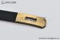 HERMES Lady Kelly 18 YG Buckle & Black Epsom Leather Belt