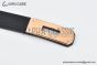 HERMES Lady Kelly 18 RG Buckle & Black Epsom Leather Belt