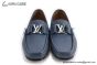 LV Modern Classic Major Loafer Gray Blue Grained Leather
