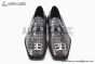 Balenciaga Dark Brown Waxed Paterned Leather Loafer