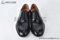 Ferragamo Smooth Black Leather Derby