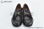 Ferragamo Gancini Brown Patent Leather Loafer