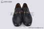 Gucci Black Grained Leather Loafer with Horsebit