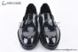 Prada Chocolate Black Patent Leather Loafers