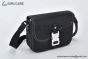 Dior Small Saddle Messenger Bag with Flap Black Grained Calfskin