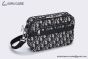 Dior Safari Bag with Strap Beige & Black Oblique Jacquard