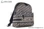 Dior Travel Backpack Beige & Blue Oblique Jacquard