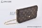 LV Félicie Pochette Bag Monogram Canvas Brown M81896