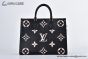 LV OnTheGo MM Bag Monogram Empreinte Leather Black M45495