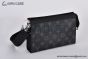 LV Gaston Wearable Wallet Monogram Eclipse Reverse Canvas M81124