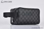 LV Locker Dopp Kit Damier Graphite Canvas Black N83112