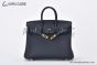 Hermes Birkin 25 Bleu Nuit Togo Leather Gold Hardware Fully Handmade