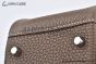 Hermes Mini Lindy Etoupe Togo Leather Palladium Hardware Fully Handmade