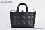 Dior Medium Toujours Bag Black Macrocannage Calfskin