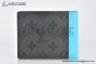 LV Multiple Wallet Black/Turquoise Monogram Eclipse Reverse Canvas M11468