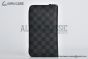 LV Zippy Organizer Wallet Black Damier Graphite Canvas N63077