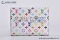 LV x TM Victorine Wallet White Murakami Monogram Canvas M14163