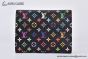 LV x TM Victorine Wallet Black Murakami Monogram Canvas M14163