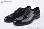 Prada Brushed Black Leather Derby