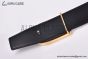 HERMES Jokey Belt Permabrass Buckle & Graphite / Craie Reversible Togo & Box 135 Leather Belt