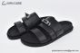 Hermes Jackson Black Calf Leather Sandal