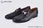Hermes Paris Black Goat Leather Loafer