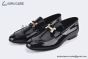 Hermes Paris Black Patent Leather Loafer