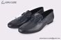 Hermes Slim Black H Buckle Black Smooth Leather Loafer