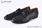 Hermes Ancora Black Smooth / Suede Leather Loafer