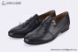 Hermes Ancora Black Smooth / Croco Patern Leather Loafer