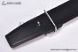 HERMES Tete de Cheval Belt Buckle & Noir / Orange Reversible Togo & Box 135 Leather Belt