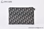 Dior A5 Pouch Beige & Black Oblique Jacquard