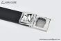 HERMES Lady Rivale Jean 18 Buckle & Black Epsom Leather Belt