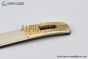 HERMES Lady Kelly 18 YG Buckle & White Epsom Leather Belt