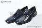 Balenciaga Gradient Blue/Black Waxed Leather Loafer