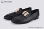 Dolce & Gabbana Black Brushed Calfskin Leather Loafer