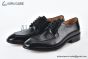 Ferragamo Smooth Black Leather Derby