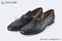 Gucci Black Grained Leather Loafer with Horsebit