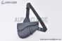 Dior Saddle Bag Deep Gray Gravity Leather with Deep Gray Grained Calfskin