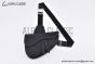 Dior Saddle Bag Black Grained Calfskin White Stiches