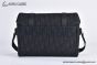 Dior Hit the Road Messenger Bag with Flap Black Oblique Jacquard and Black Grained Calfskin