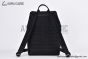 Dior Saddle Backpack Black Oblique Jacquard with Black Grained Calfskin