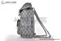 Dior Hit the Road Rucksack Gray Diamond Canvas with Smooth Calfskin