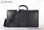 Dior Lingot 50 Bag Black Diamond Canvas with Black Smooth Calfskin