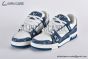 LV Trainer Sneaker Monogram Denim & Embossed Leather Blue 1A9JGT