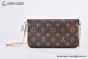 LV Félicie Pochette Bag Monogram Canvas Brown M81896