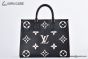 LV OnTheGo MM Bag Monogram Empreinte Leather Black M45495