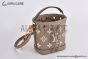 LV Nano Noé Bag Monogram Empreinte Leather Cream M46291