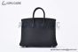 Hermes Birkin 25 Noir Togo Leather Palladium Hardware Fully Handmade