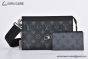 LV Gaston Wearable Wallet Monogram Eclipse Reverse Canvas M81124